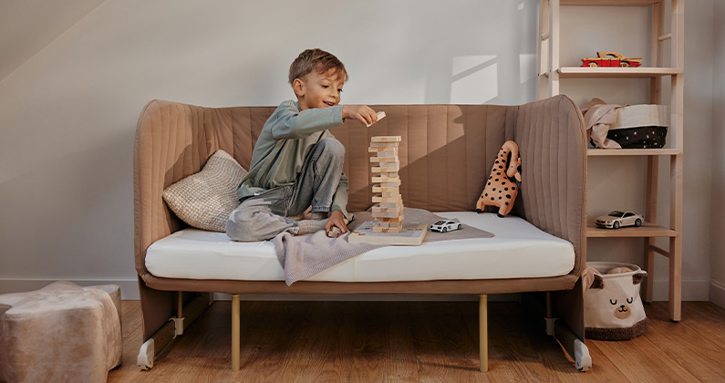 Lionelo Thomi Plus 5 w 1 Beige Carmel - 5-in-1-Kinderbett